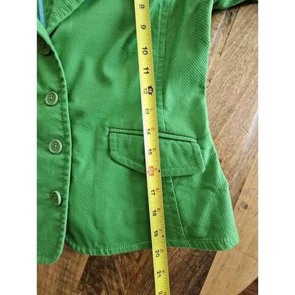J. Crew Lime Green Cropped Blazer Women's MP Career Party/Cocktail - Picture 11 of 12